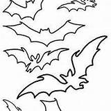 Coloring Stencil Pages Bat Halloween Kids Drawing Crafts Stencils Patterns Getdrawings Bats Printable Getcolorings Activities Print Articulated Skeleton Jumping Color sketch template