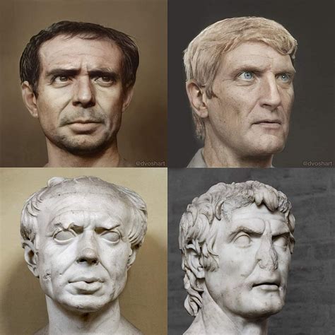 reconstruction   ancient enemies based   busts  descriptions