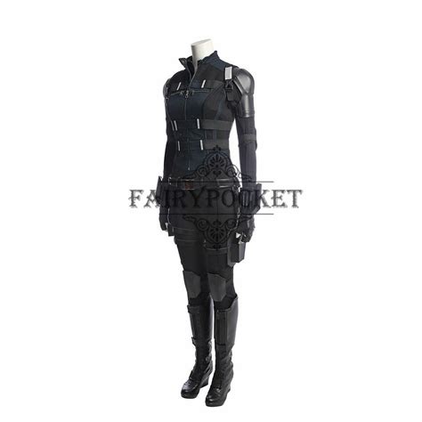 avengers infinity war black widow cosplay costume