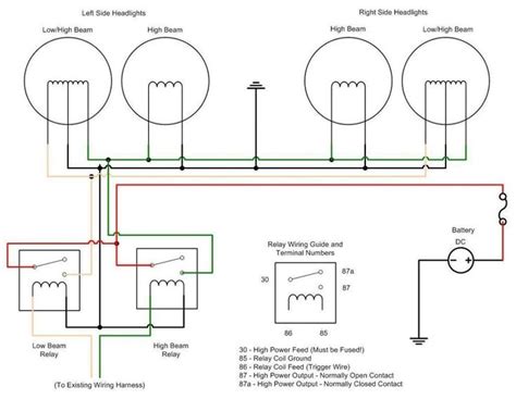wiring diagram headlights   wiring diagram headlights car headlights headlights diagram