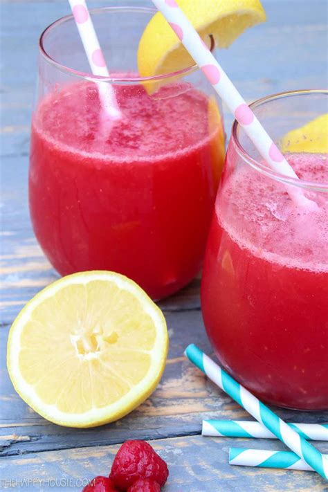 Raspberry Lemonade Vodka Slushies And Pink Poolside Drinks