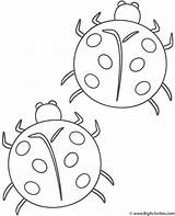 Bugs Ladybugs Insects Coloringbay sketch template