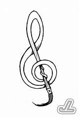 Treble Clef Clipart Cliparts Library Tattoo Line sketch template
