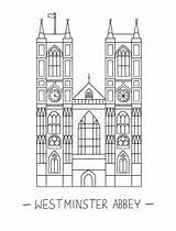 Abbey Westminster London Illustration Vector Dreamstime Sights Clip Illustrations Vectors sketch template
