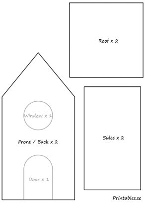 template  gingerbread house  gingerbread house template
