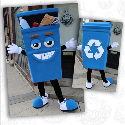 recycling box mascot custom mascot costumes mascot maker