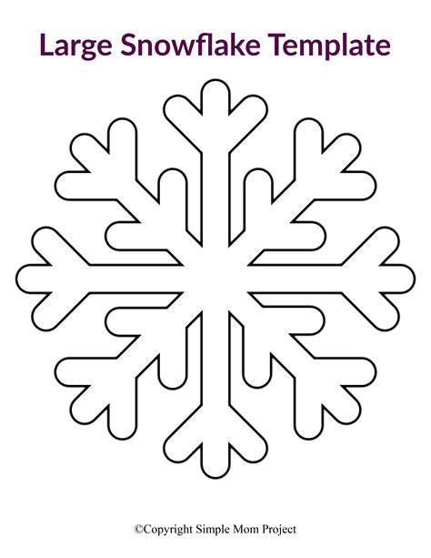 snowflake template printable  web   sample awesome snowflake