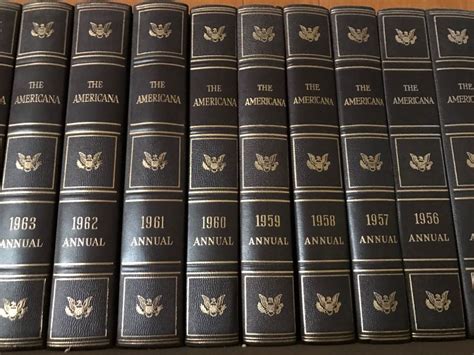 minute add  encyclopedia americana  volume set  annuals