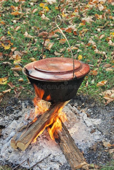 caldron stock image image  food bowl boil ashes