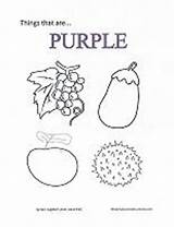 Coloring Preschool Pages Color Printable Purple Activities Colors Learning Something Will Fun Teaching sketch template