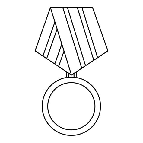 military medal icon outline style style icons medal icons military