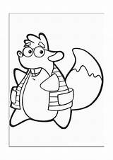 Dora Coloring Explorer Pages Swiper Activities Game Drawings Disney Kids Fox sketch template