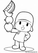 Pocoyo Pages Coloring Getcolorings sketch template