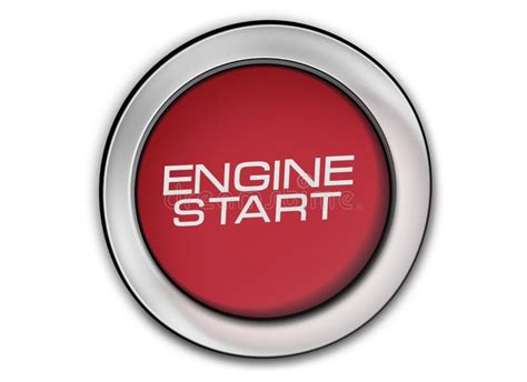 engine start button close  image stock illustration illustration  push highlighted