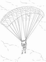 Parachute Paracadute Militare sketch template