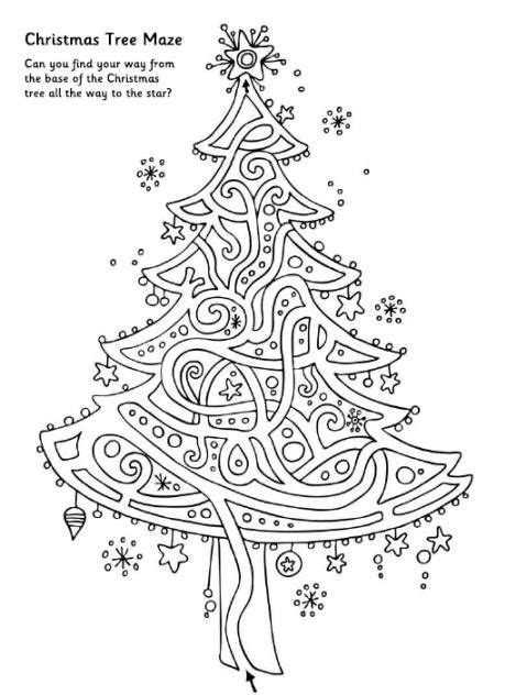 christmas maze christmas tree christmas maze christmas puzzle