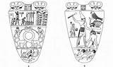 Narmer Palette Egypte Drawing Palet sketch template