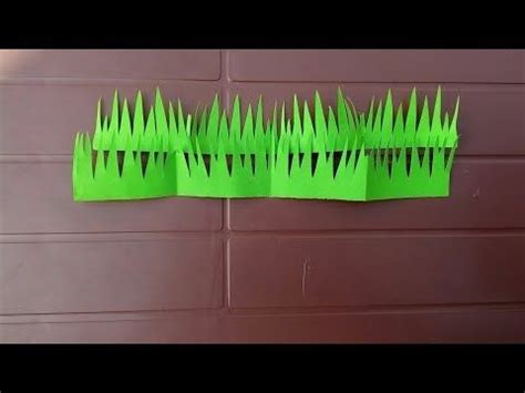 making grass   paper    easy paper grass diy simple