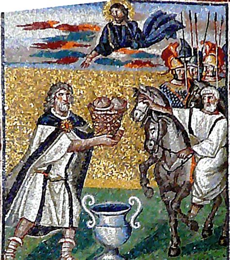 sacrifice  melchizedek mosaic  santa maria maggiore