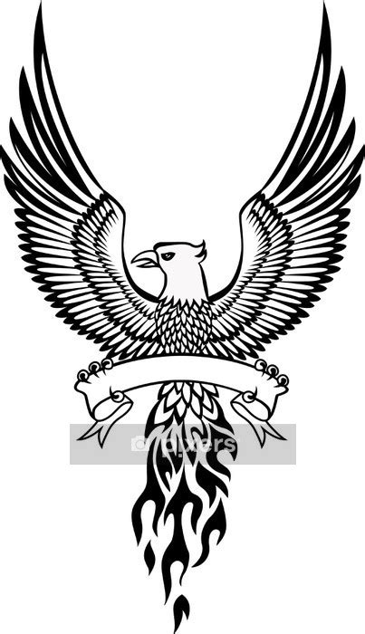 bagasdi phoenix bird logo black  white