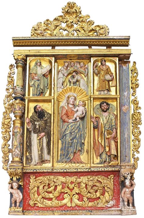 retablo de la virgen arte catolico produccion artistica pinturas
