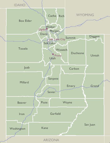 county maps  utah
