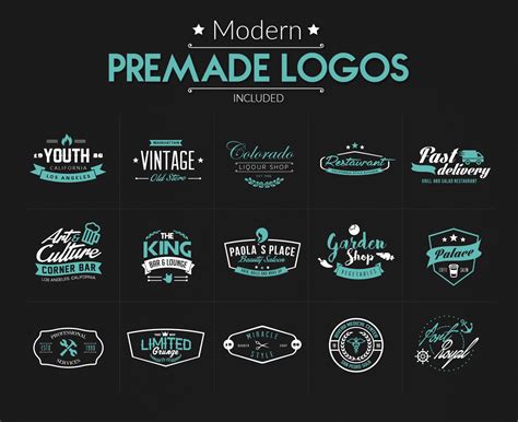 graphicboom ultimate logo generator frames labels icons