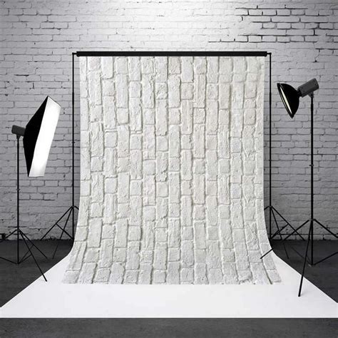 xft studio photo video photography backdrops white brick wall printed vinyl fabric party