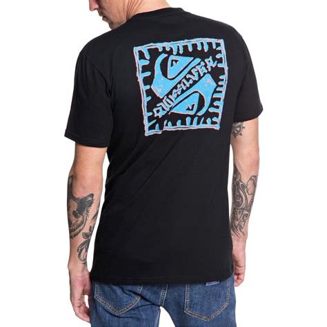 quiksilver quiksilver mens saved   swell graphic  shirt black small walmartcom