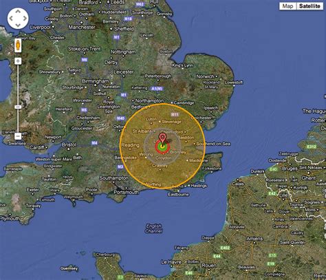 atomic bomb radius map   happen   nuclear bomb hit britain    map