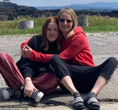 Helen Hunt Drops Her Daughter Makena 15 Off At Her Ex