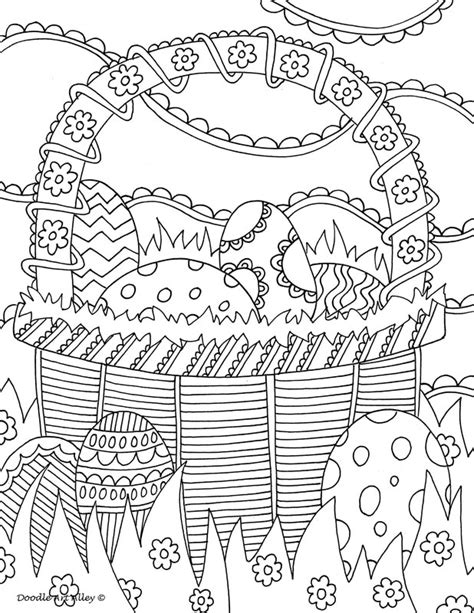 easter coloring pages doodle art alley