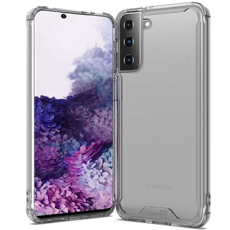 coveron  samsung galaxy    case slim fit lightweight hard phone cover clear tpu