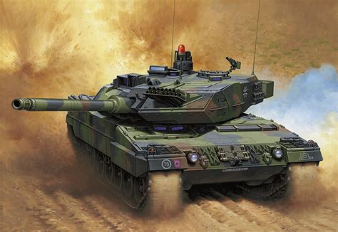 pictures military tanks tank leopard  painting art