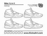 Kyrie Kicksart Sneaker sketch template