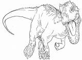 Jurassic Coloring Owen Dinosaur Indominus Sketch Getdrawings Indominous sketch template
