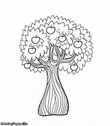 Apple Tree Coloring Pages Flowers Trees Coloringpages Site sketch template