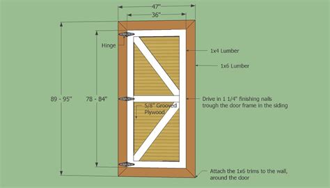 build  shed door   plywood vascular