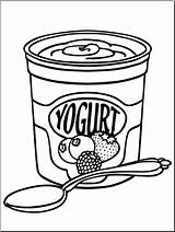 Yogurt Clip Drawing Clipart Elasticity Types Getdrawings Clipground sketch template