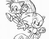 Sonic Tails Knuckles sketch template