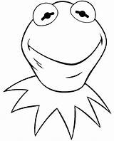 Coloring Pages Piggy Miss Kermit Piggies Frog Bad Outline Getcolorings Head Color sketch template