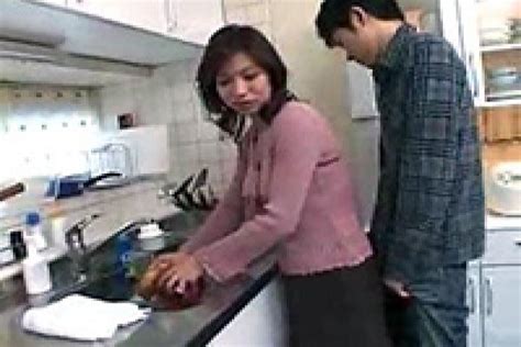 japanese mature mother in law gets fucked in the kitchen fuqer video