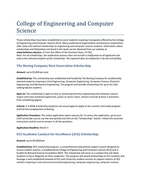 sample engineering scholarship essay templates