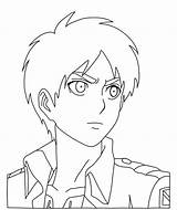 Eren Yeager Coloring Chibi sketch template