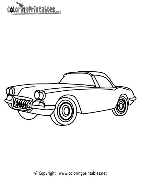 muscle car coloring page   boys coloring printable