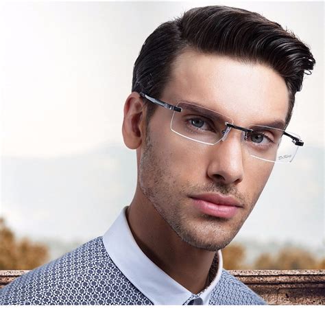 metal eyeglasses rimless oculos de sol fashion brand designer