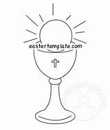 Host Communion Chalice sketch template
