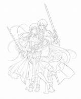 Sword Online Coloring Pages Sao Clipart Ausmalbilder Library Popular Template sketch template