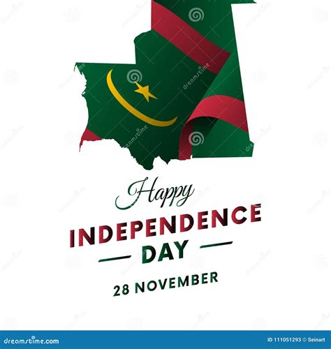 Banner Or Poster Of Mauritania Independence Day Celebration Mauritania