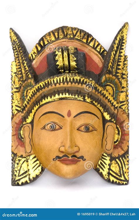indonesian wooden mask stock image image  ancient dance